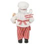 Дядо Коледа готвач-33 см./Фигура на Дядо Коледа/декоративна фигура на Дядо Коледа, снимка 4