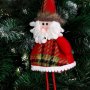 Висящ Дядо Коледа, висулка за елха, 40 см, червен, висулка, Коледна декорация, снимка 6