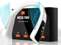 Нов Преносим сгъваем вентилатор за врата 5000mAh с LED дисплей за спорт пътуване, снимка 1
