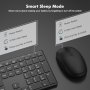 Нов Ергономичен Безжичен Комплект Клавиатура+Мишка, Съвместим с Windows/Mac, снимка 5