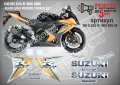 SUZUKI GSX-R 1000 2008 - BLACK GOLD VERSION STICKER SET  SM-S-GSX-R-1000-BGV-08, снимка 1 - Аксесоари и консумативи - 42499925