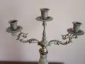 свещник от оникс и месинг, снимка 7