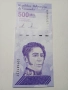 ВЕНЕЦУЕЛА БАНКНОТИ 500 БУЛИВАР 2020 2017 Г , снимка 2