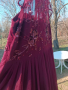 рокля в цвят бордо хл 89лв