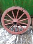Колела от дървена каруца, снимка 2