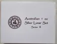 1 OZ Лунар II -Пълен Сет Австралийски Лунари +Ориг. кутия, снимка 5