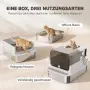 PawHut XXL кутия за котешка тоалетна от неръждаема стомана, снимка 8