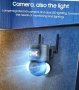 Нова Външна охранителна камера с прожектор, нощно виждане, WiFi за наблюдение дом, снимка 2