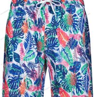 Мъжки летни ваканционни шорти Wonderland floral print, 5цвята - 023, снимка 16 - Къси панталони - 41026172
