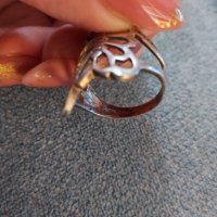 Сребърен пръстен 925 - пеперуда, снимка 3 - Пръстени - 40351911
