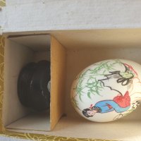  японско ръчно рисувано истинско яйце -черупка, снимка 2 - Декорация за дома - 39667138