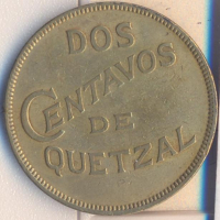 Гватемала 2 сентавос де кетцал 1932 година, снимка 1 - Нумизматика и бонистика - 44744978