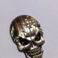 Емблема Skull 3D,американски стил, снимка 3 - Аксесоари и консумативи - 39832846