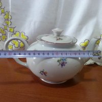 Стар български порцелан сип чайник, снимка 3 - Антикварни и старинни предмети - 41500385