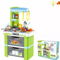✨ Детска кухня със светещи котлони и реалистични звуци (70см) , снимка 1 - Играчки за стая - 44329211