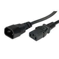 Захраннващ кабел за компютър  C14 to C13 extension, 0.5m SS301136, снимка 1 - Друга електроника - 39343683