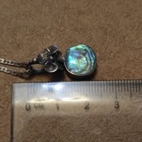 Сребърен синджир с висулка (260), снимка 6 - Колиета, медальони, синджири - 44232687