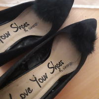 Черни обувки на платформа, снимка 1 - Дамски елегантни обувки - 44824729