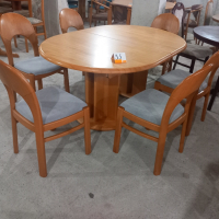 Комплект разтегателна маса с 6 стола, снимка 5 - Маси - 44673293