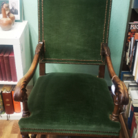 Стол, трон от19век  височина 141см. оригинал., снимка 4 - Столове - 44519750