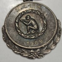 норвежки сребърен медал с маркировка , снимка 1 - Антикварни и старинни предмети - 42138663