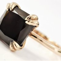 Уникален пръстен с натурален тъмно оранжев диамант 2 карата, снимка 7 - Пръстени - 41834797