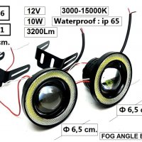 Халогени -Лупи дневни светлини LED ф6.5 см , снимка 3 - Аксесоари и консумативи - 39848398