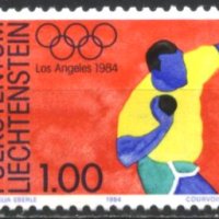 Чисти марки Олимпийски игри Лос Анжелис 1984 от Лихтенщайн, снимка 1 - Филателия - 41464326