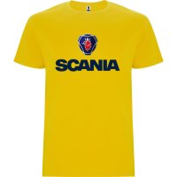 Нова мъжка тениска SKANIA (Скания) в жълт цвят , снимка 1 - Тениски - 44308364