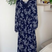 Нова дълга елегантна нежна синя рокля феерична  XXL, снимка 3 - Рокли - 42247988