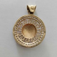 златна висулка 49147, снимка 2 - Колиета, медальони, синджири - 41607256