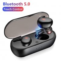 Безжични мощни  ВОДОУСТОЙЧИВИ Smart touch #Bluetooth 5 слушалки със зареждаща кутия, снимка 4 - Безжични слушалки - 39149477