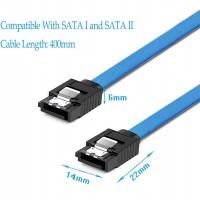 Кабел Sata 3 - 6GB/s, 40 cм, с щипки, снимка 5 - Кабели и адаптери - 36138628
