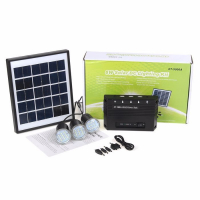 Слънчева осветителна система Automat, DC LED светлини, 4W, 7.5V, снимка 1 - Къмпинг осветление - 36263614