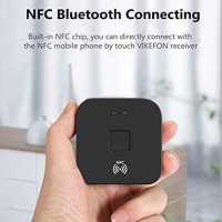 Bluetooth Resceiver, RCA, 3,5 mm AUX безжичен аудио адаптер за дома и автомобила, NFC-активиране​, снимка 3 - Ресийвъри, усилватели, смесителни пултове - 44712270
