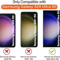 Нов Кристален Кейс калъф + 2x Стъкла за телефон S24 Ultra 5G Самсунг, снимка 6 - Калъфи, кейсове - 44239577