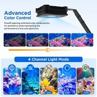 Нова 25W LED светлина за аквариум RF дистанционно затъмняване , снимка 4 - Аквариуми - 42413312