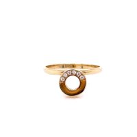 Златен дамски пръстен 1,25гр. размер:53 14кр. проба:585 модел:22056-2, снимка 1 - Пръстени - 44262130