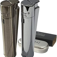 Clipper Metal Jet Turbo Lighter In Metal Gas Rechargeable Windproof, снимка 4 - Други - 44549694