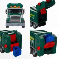 Детски сметоизвозващ камион с звук, светлини три контейнера, снимка 2 - Коли, камиони, мотори, писти - 41870713