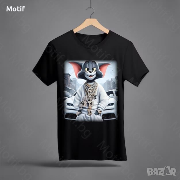 Тениска Motif с цветна щампа Tom and Jerry 2 / Том и Джери 2, снимка 1