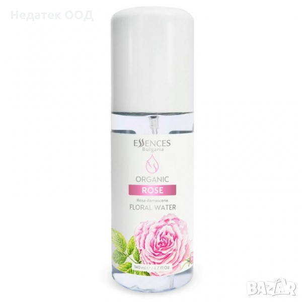 Био флорална вода Essences Bulgaria, Роза, 140 мл, снимка 1