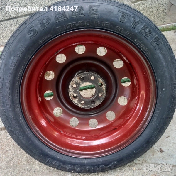 фиат мареа оргинален комплект резервна гума+крик и фиксатор , снимка 1