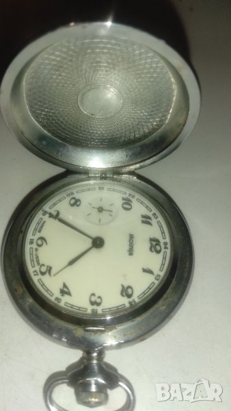 Джобен антикварен часовник Molnija, снимка 1