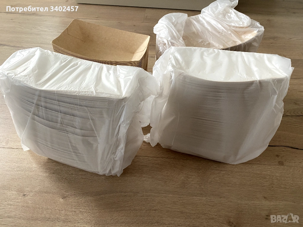 Хартиени купи, панички за еднократна употреба, снимка 1