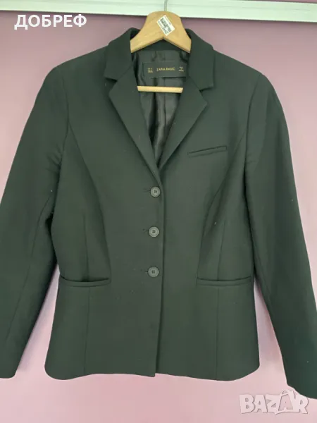 Дамско елегантно черно сако ZARA, снимка 1