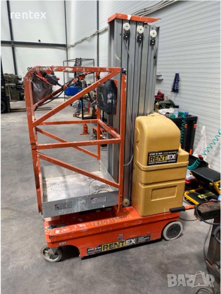 Едномачтова платформа ел. 8м / 125 кг ПОД НАЕМ от Рентекс, снимка 1
