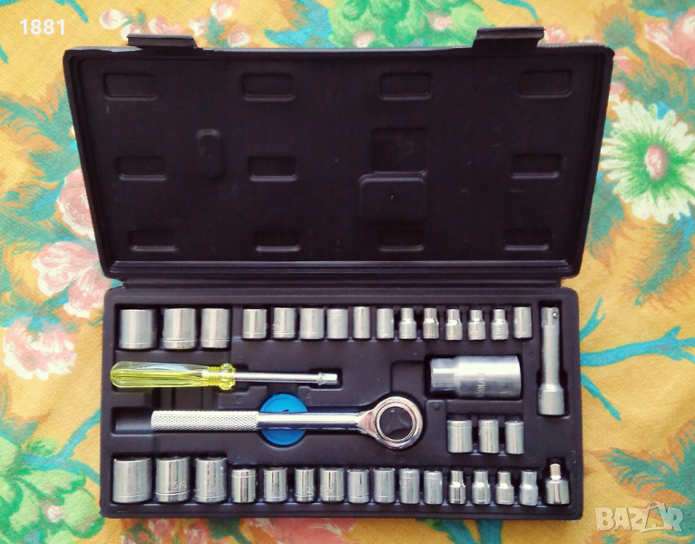 Гедоре с тресчотка и удължител 40 части. Ново., снимка 1