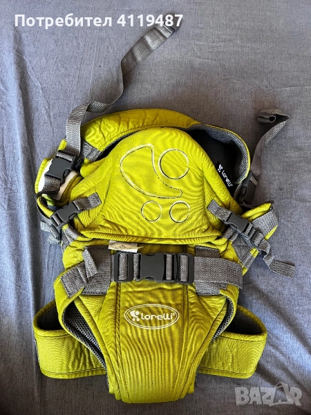 Бебешко кенгуру Bertoni Lorelli TRAVELLER COMFORT Green, снимка 1