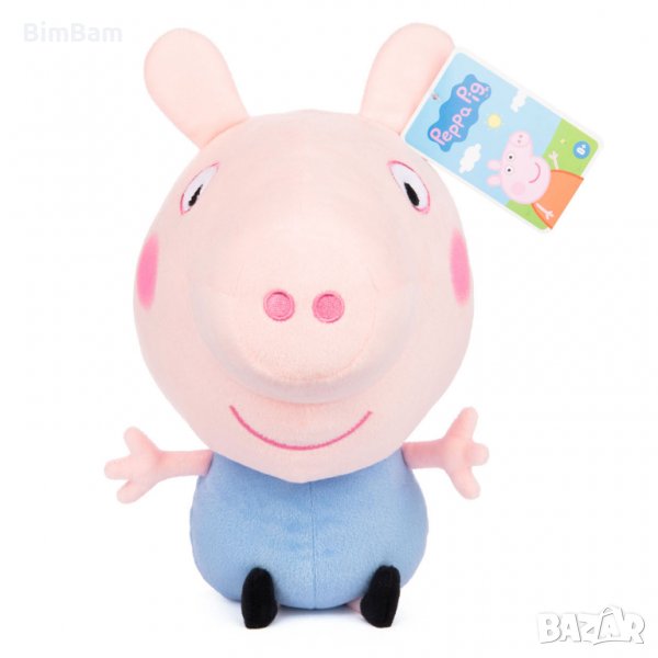 Плюшена играчка Peppa Pig Little Bodz Plush Toy - George / ORIGINAL - 23сm , снимка 1